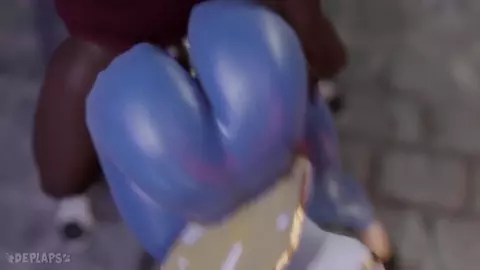 Chun-Li's 'Kikoken [Blacked][DePlaps][4K60FPS]