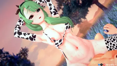 Cow Girl Crelly rides cowgirl