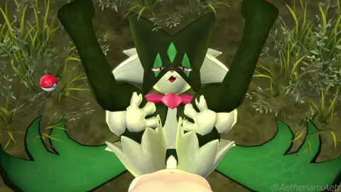 Meowscarada Missionary Animation (4k) (Outline)