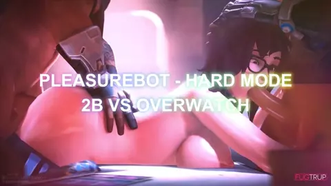 [HMV] HARD MODE - 2B vs OVERWATCH Fuck Battle - Cumsluts fighting over your dick!