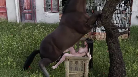 Tifa And A Random Horse Fucked In The Pussy [TheBaldMan]