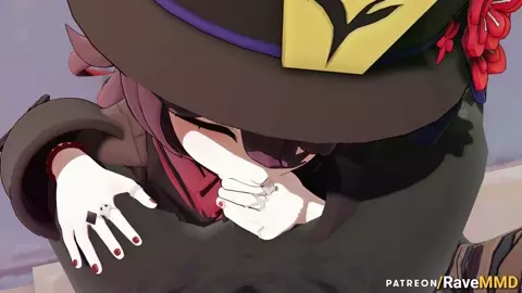 Hu Tao's Sneaky Sex [RaveMMD]