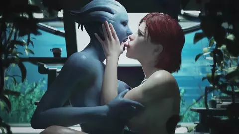 Shepard & Liara TS [Wallpaper Loop][Zmsfm][4K60FPS]