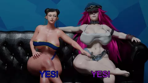 Chin Li and Poison on CastingCouchGameBabes