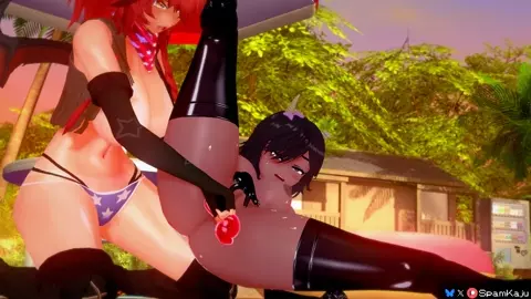 Zentreya & Yuvi public beach squirting (SpamKaju)