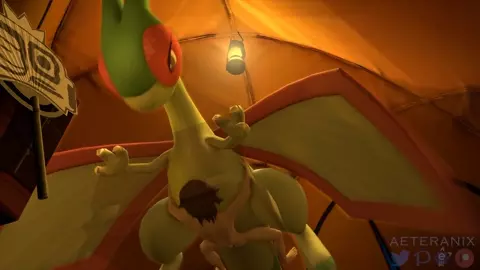 Flygon 'Bonds' With Her Trainer! (aeteranix)