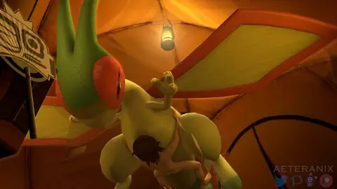 Flygon 'Bonds' With Her Trainer! (aeteranix)