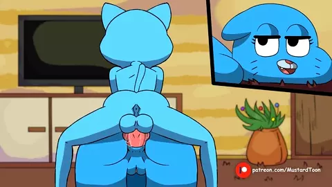 Mommy cat is having fun - The Amazing World of Gumball