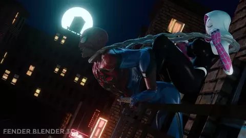 Gwen Stacy fucks a spiderman