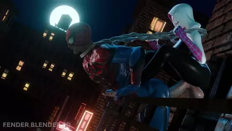 Gwen Stacy fucks a spiderman