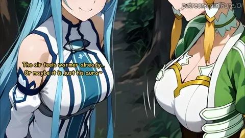 Fuck Suguha and Asuna from SAO in different worlds (Sex JOI)