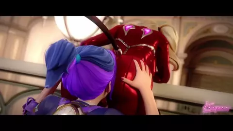 Juno eating Mercy's ass