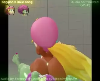 Kalypso x Dixie Kong Futanari (Donkey Kong Country)