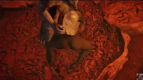 Romantic night bath with Werewolf