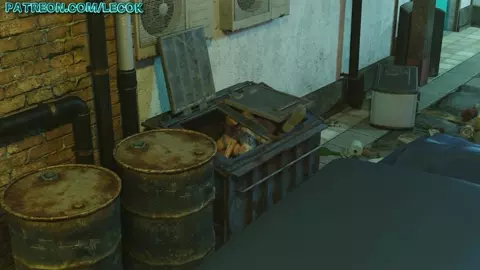 Valentine trapped in a small space by the Palehead monster