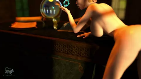 Elf Slut Loves Magic Dildo In Her Pussy