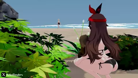 Amber at the Beach [AkuRenders]