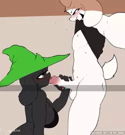 Ralsei X Asriel『Burgerkiss』