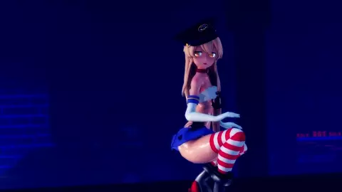 Shimakaze - RED [MMD R15] Hamselvish