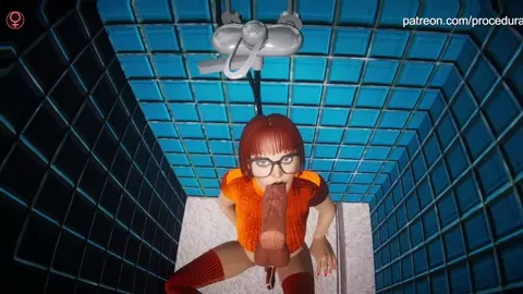 Velma first time in the gym (proceduralis)