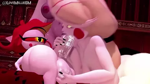 Charlie and Vaggie are addicted to Nifftys Girl Dick (Hazbin Hotel)