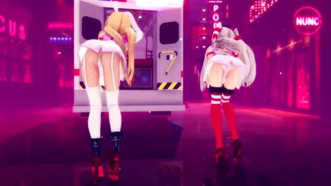 Shimakaze & Amatsukaze - Chocolate Cream [MMD R15] Hamselvish