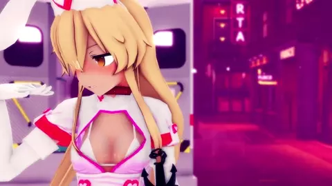 Shimakaze & Amatsukaze - Chocolate Cream [MMD R15] Hamselvish