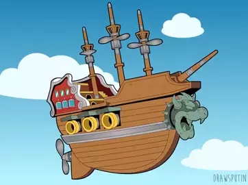 Peach Parachute [Drawsputin]