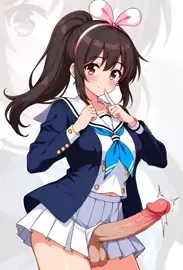 Ari-san struggling to have a heavy load ! Futanari!