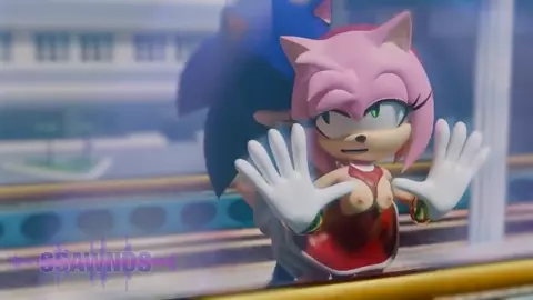 Sonic fuck Amy against glass