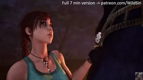 Young Lara Croft fucks a Werewolf