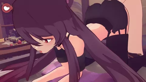 Hu Tao Miniskirt Genshin Impact Animation #16