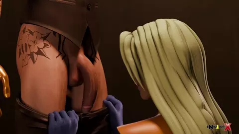 Blonde Blazer Washroom Stall Blowjob [Dispatch] (eNimatorX)