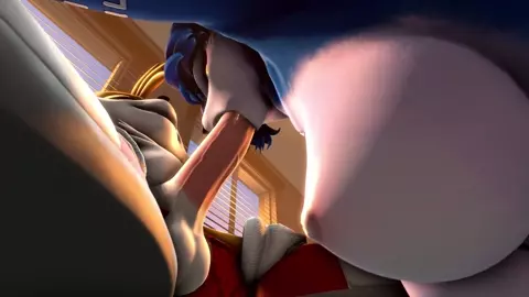 Krystal blowjob Tails [Chadchan3d]