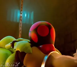 Piranha plant kiss attack