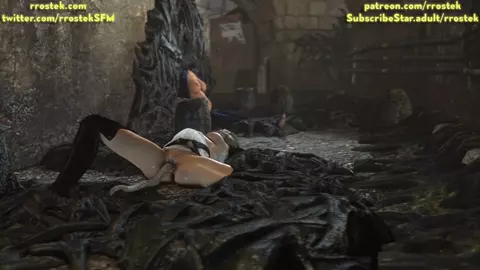 Miranda Lawson trapped in Xenomorph goo fucked hard by aliens