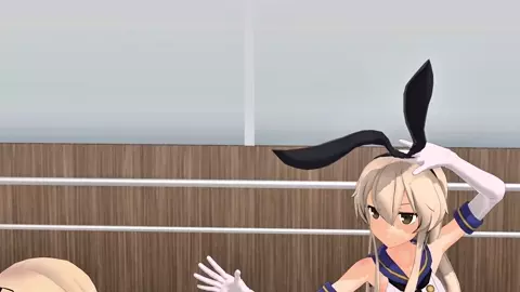 Shimakaze, Yuudachi & Jervis - Koshitantan [MMD R18] Zodaigomi