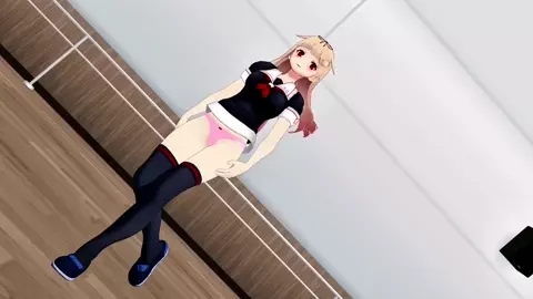 Shimakaze, Yuudachi & Jervis - Koshitantan [MMD R18] Zodaigomi