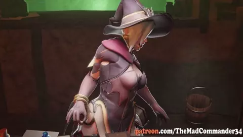 Thighjob - Mercy Collecting Werewolf Cum