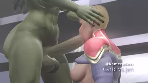 SheHulk vs Captain Marvel quickie