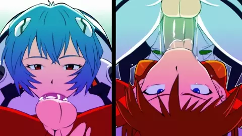 Rei X Asuka Futanari - (Divine Wine)