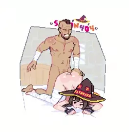 Megumin bed fun