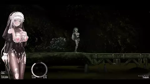 Sinisistar 2 - Lilia gets pinned down by Tadpole frog.