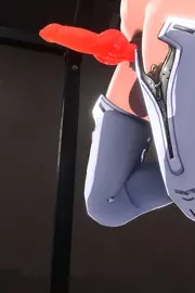 Lupa doing pull ups (Futa) (4k)