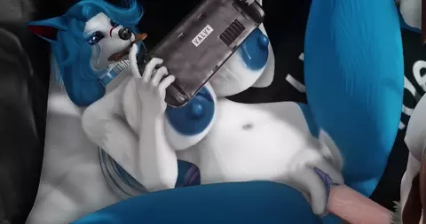 Distracted Gamer girl