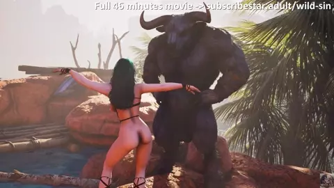 "Where the Mist Knows Names" - Minotaur fucks cute Aru’kai Girl in Oasis Teaser pt 1