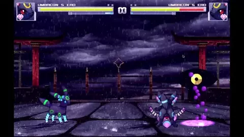 Umbreons peleando territorio (mugen)