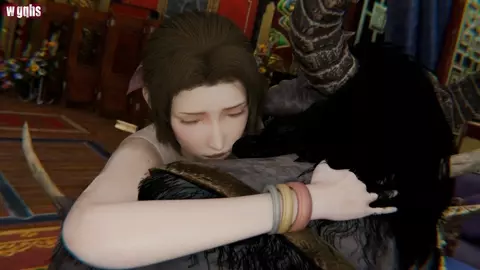 Tifa and Aerith minotaur sex