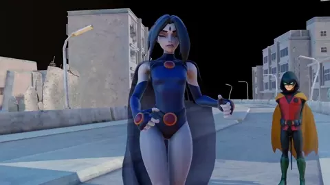 MMD R-18 DC Multiversus Raven Full XXX ryona