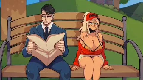 Riding a dildo in public next to someone